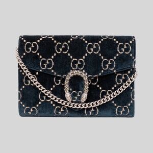 SOLD Gucci Dionysus Chain Wallet GG Velvet